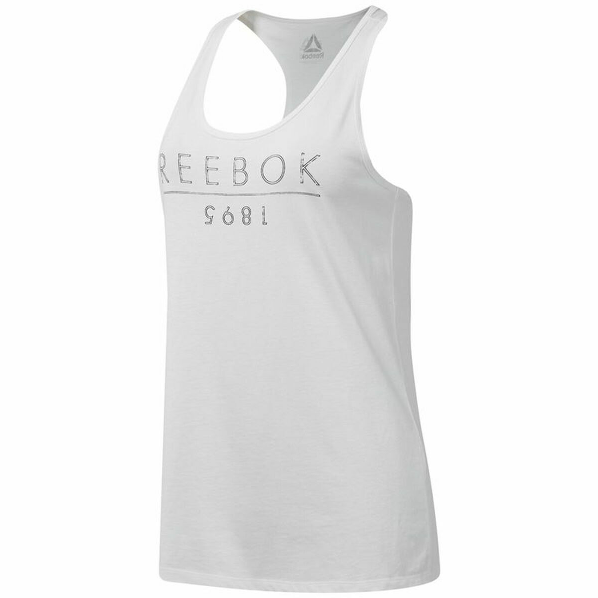 Women's Sleeveless T-shirt Reebok 1895 Race White-0