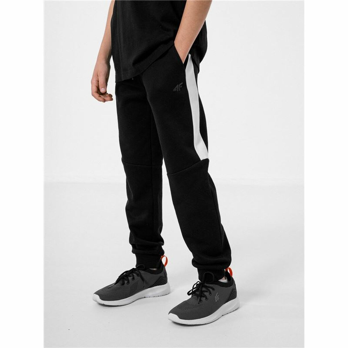 Adult Trousers 4F Elastic Black Men-4