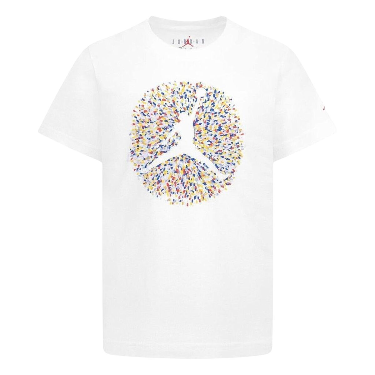 Child's Short Sleeve T-Shirt Nike JDB POOLSIDE JUMPMAN SS TEE 95D122 001 White-0