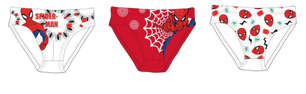 Spiderman Christmas boy underwear - 3-piece cotton underwear - 98-104-0