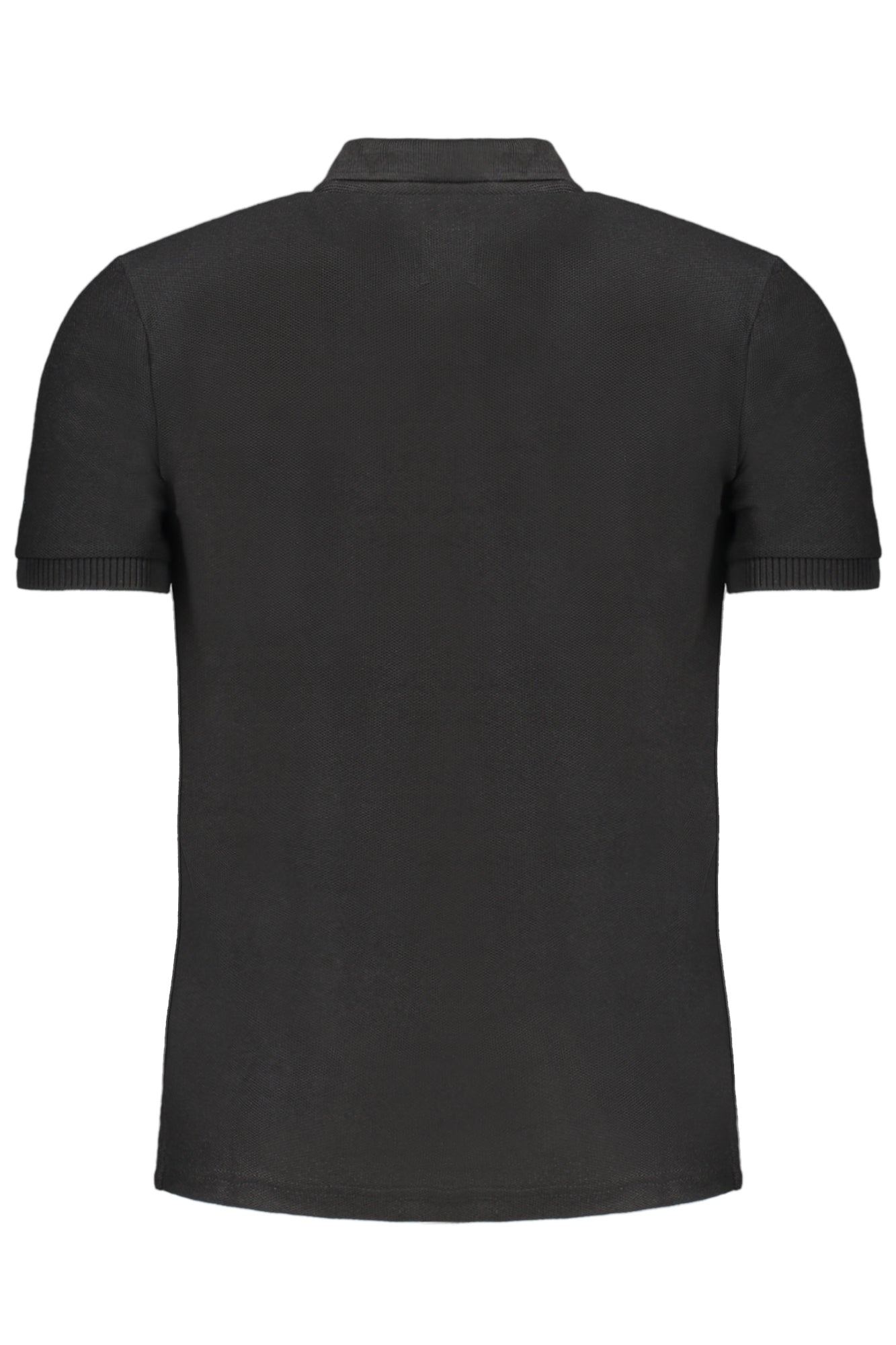 GIAN MARCO VENTURI MEN'S BLACK SHORT SLEEVED POLO SHIRT-1