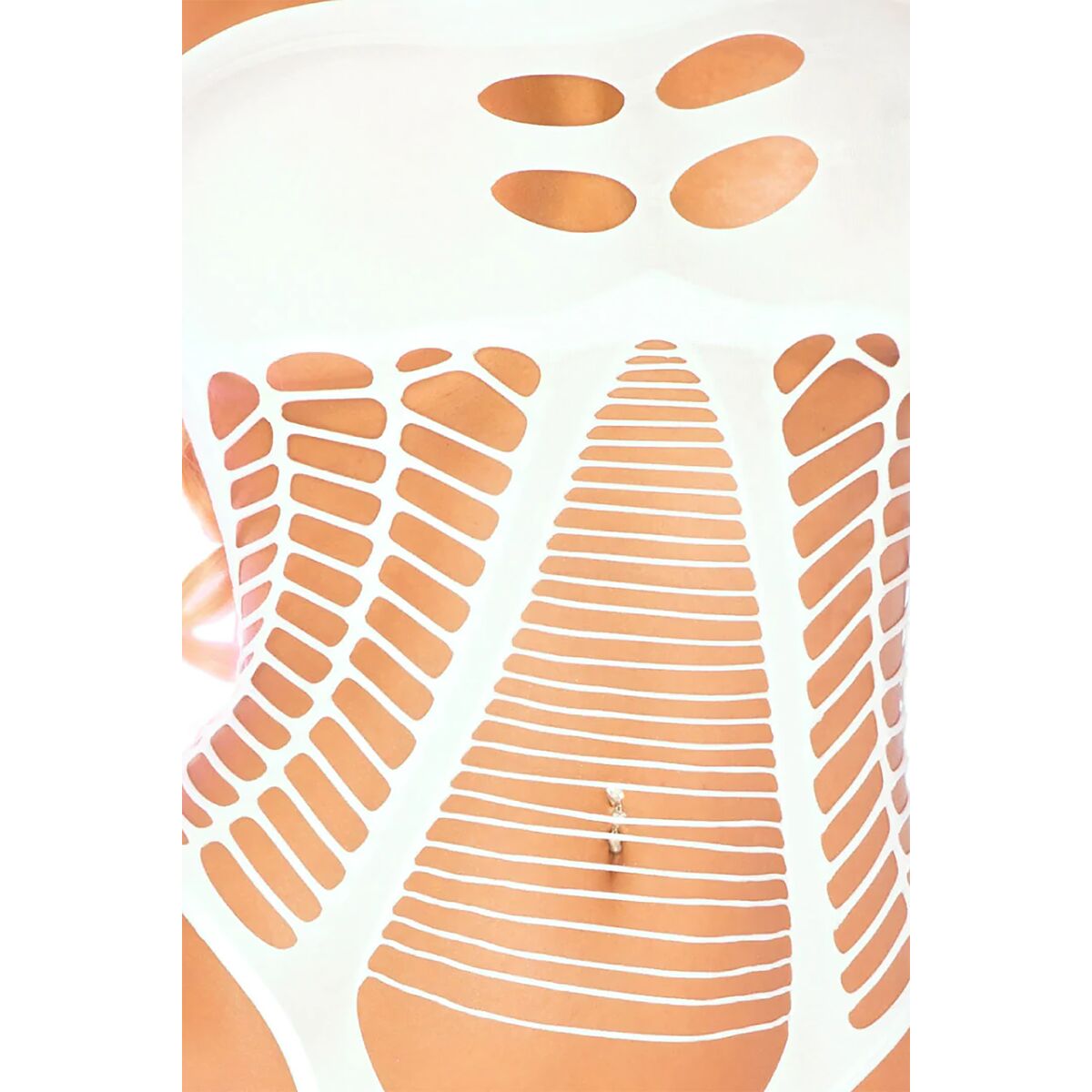 Leotard Pink Lipstick White One size-5