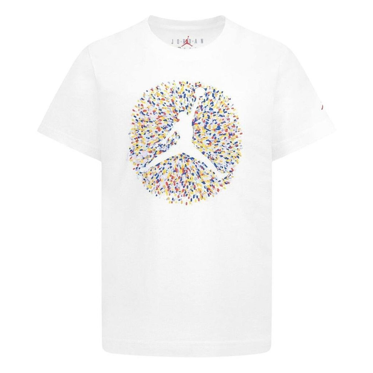 Child's Short Sleeve T-Shirt Nike JDB POOLSIDE JUMPMAN SS TEE 95D122 001 White-2
