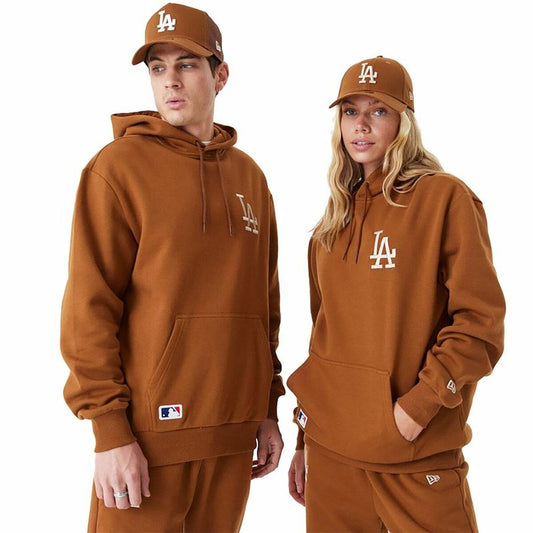 Unisex Hoodie New Era League Essentials LA Dodgers Ocre-0