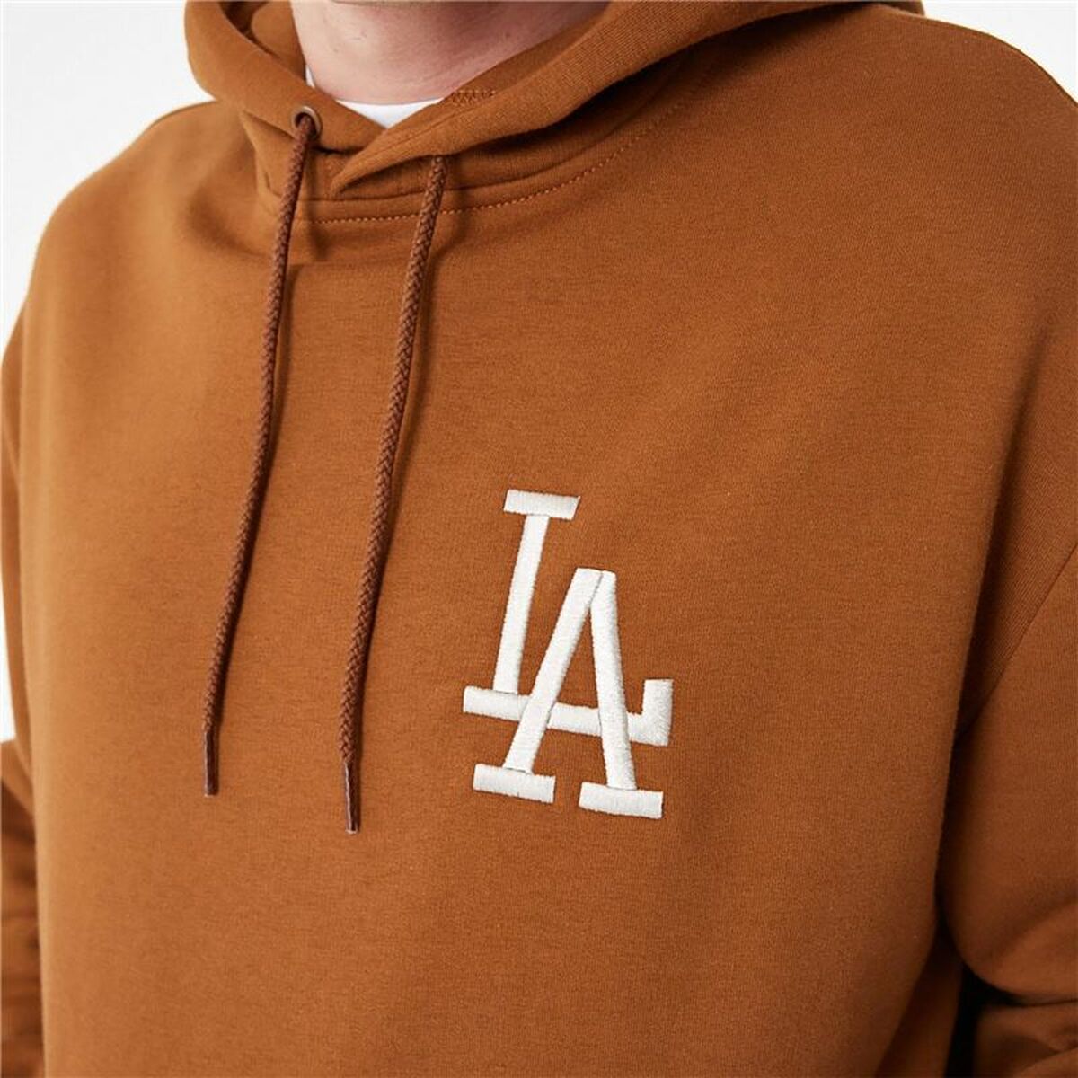 Unisex Hoodie New Era League Essentials LA Dodgers Ocre-4