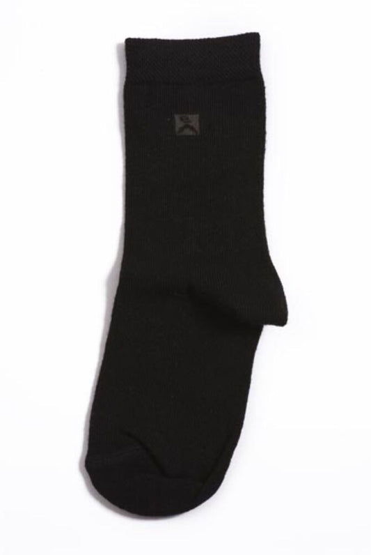 Children's cotton ankle socks - 31-34 - black - Evidence-0