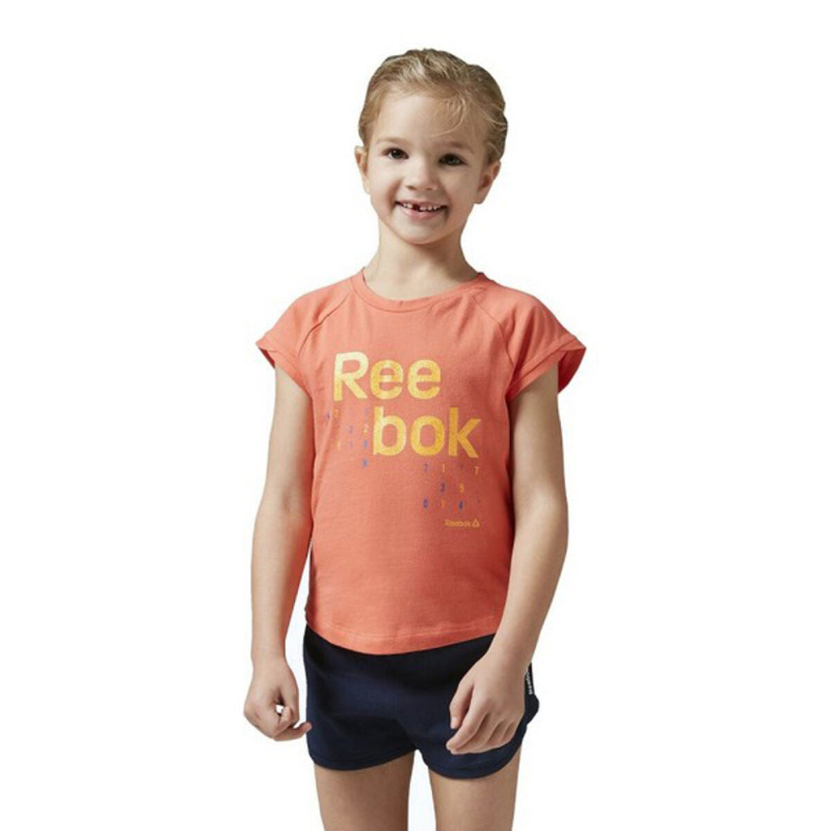 Children's Sports Outfit Reebok G ES SS Orange-2