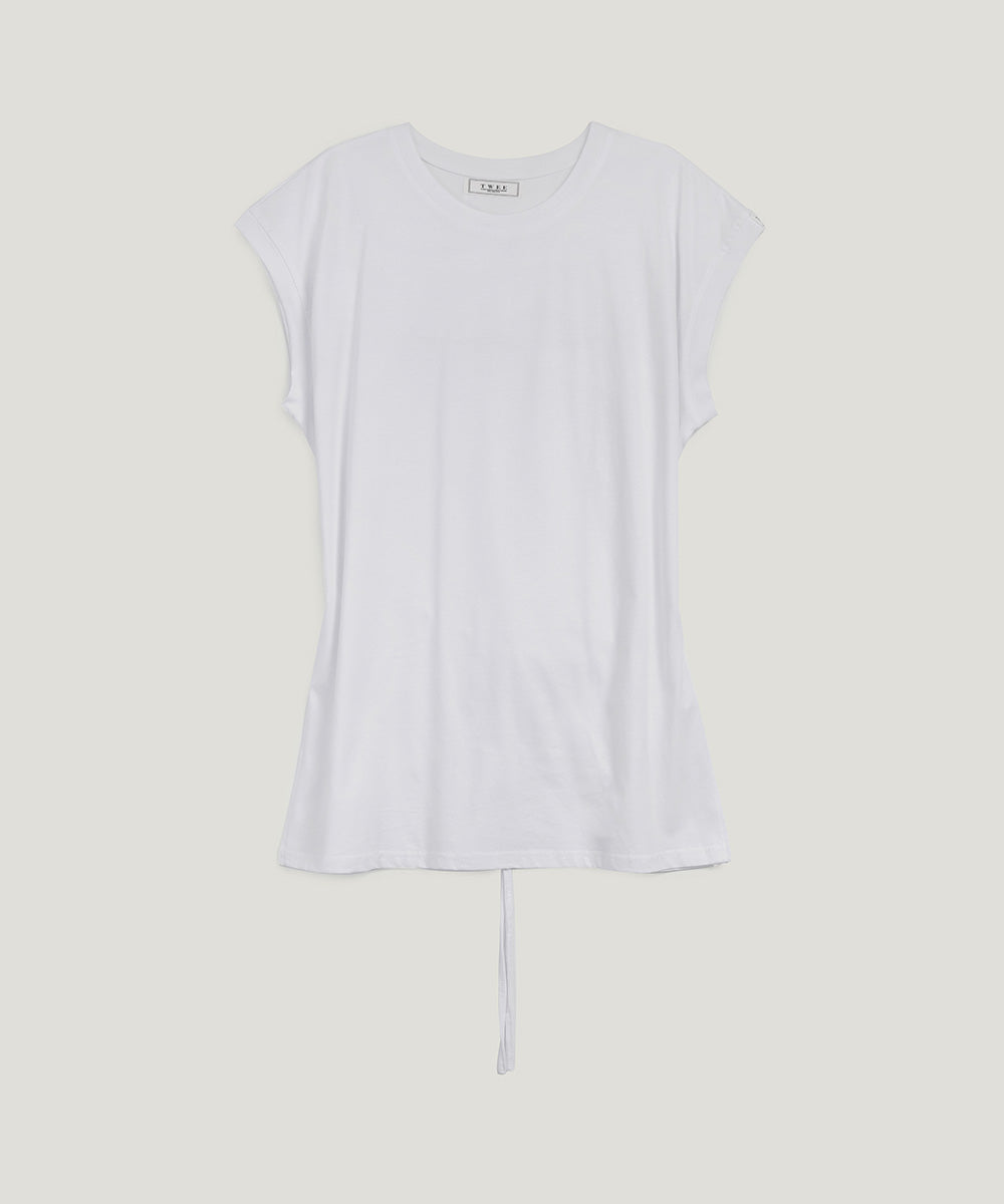 [TWEE] Aol Strap Cotton T-Shirt-5