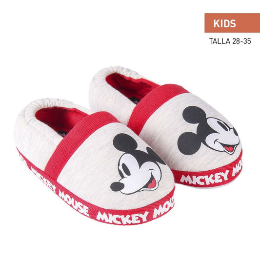 House Slippers Mickey Mouse Light grey-0