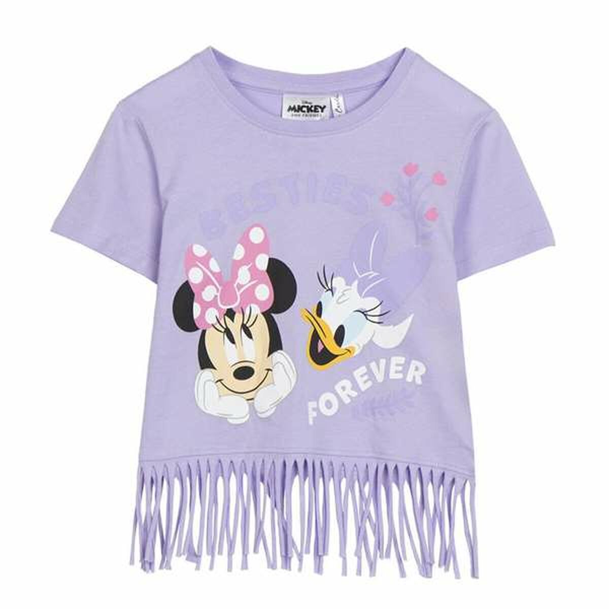 Child's Short Sleeve T-Shirt Minnie Mouse Purple-0