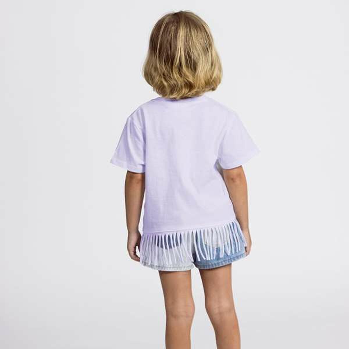Child's Short Sleeve T-Shirt Minnie Mouse Purple-2