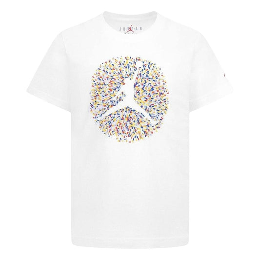 Child's Short Sleeve T-Shirt Nike JDB POOLSIDE JUMPMAN SS TEE 95D122 001 White-0