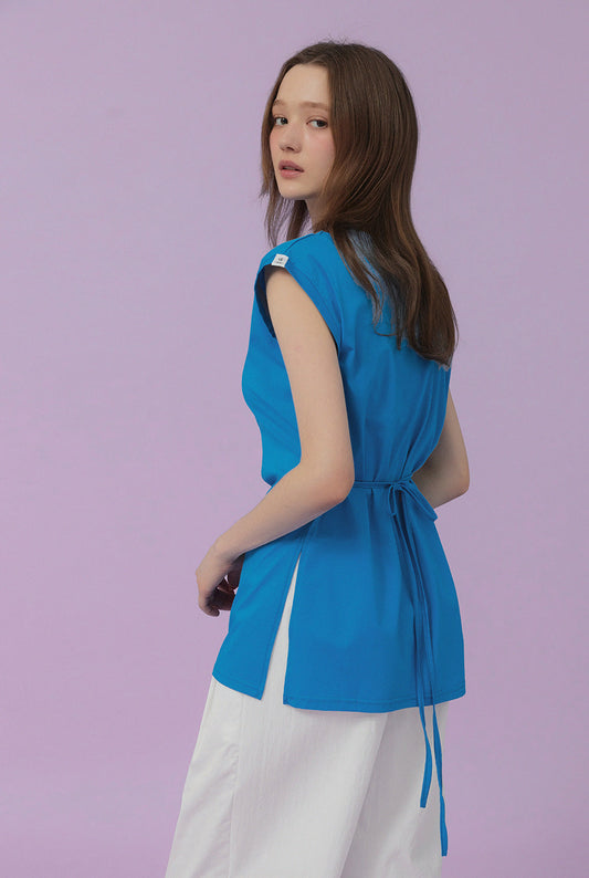 [TWEE] Aol Strap Cotton T-Shirt-1