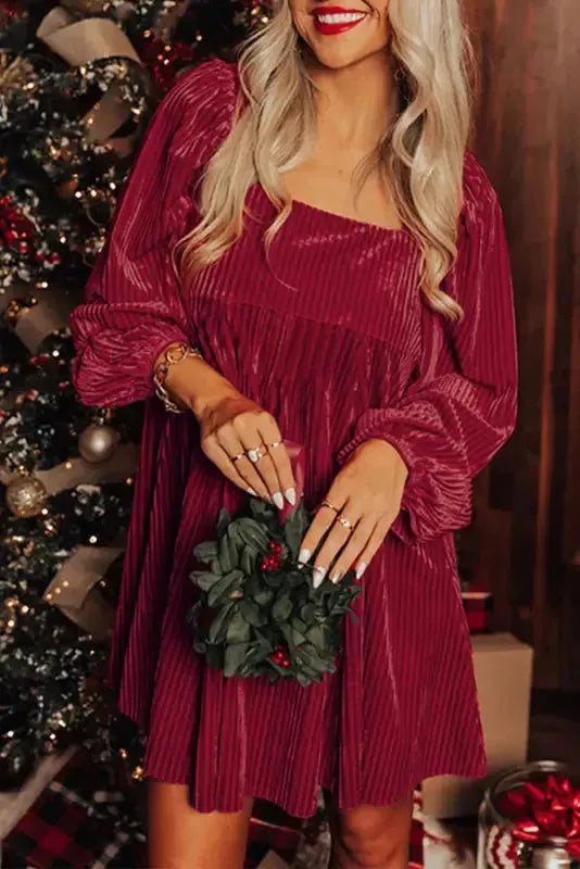 Chestnut Half Zip V Neck Ribbed Velvet Top-6